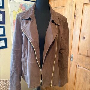 Brown Suede Women's Jacket